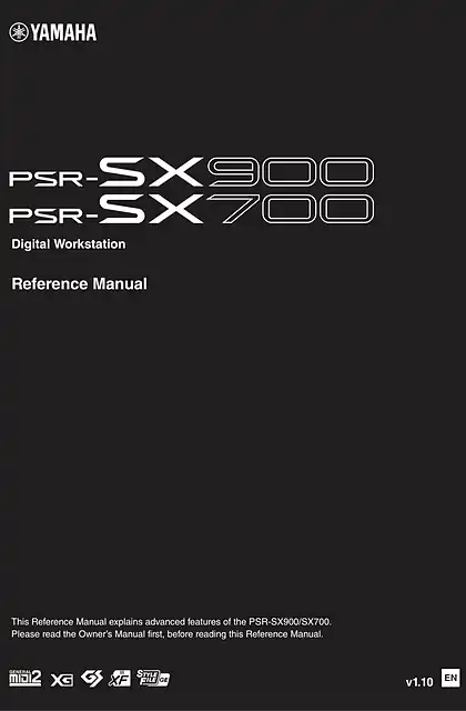 yamaha雅马哈PSR-SX900_PSR-SX700 Reference Manual